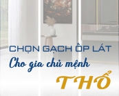 LỰA CHỌN GẠCH ỐP LÁT PHÙ HỢP VỚI GIA CHỦ MỆNH THỔ