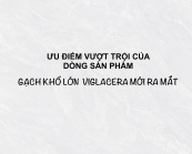 ƯU ĐIỂM VƯỢT TRỘI CỦA DÒNG SẢN PHẨM GẠCH VIGLACERA KHỔ LỚN MỚI RA MẮT