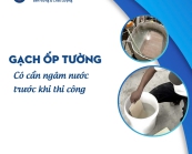 CÓ CẦN NGÂM GẠCH ỐP TƯỜNG KHÔNG?